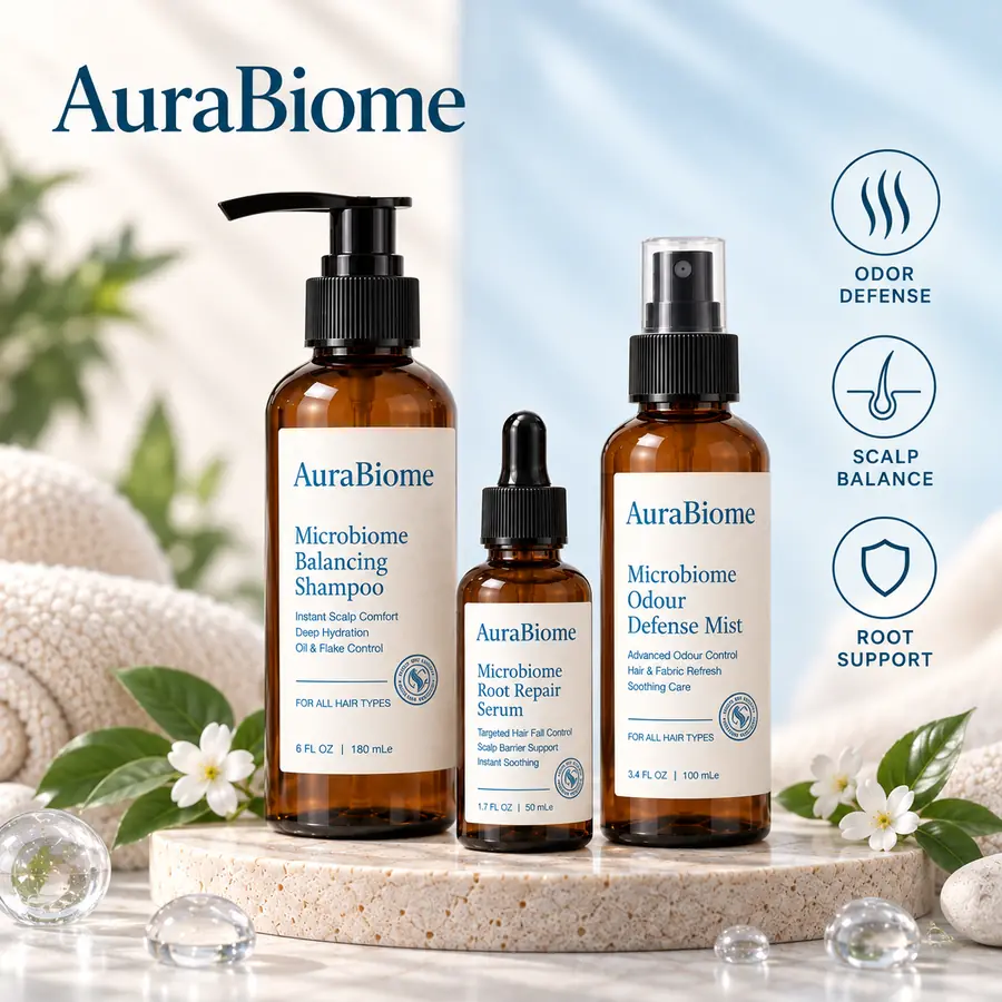 AuraBiome 3-Step Healthy Scalp Ritual (ABTHREE)