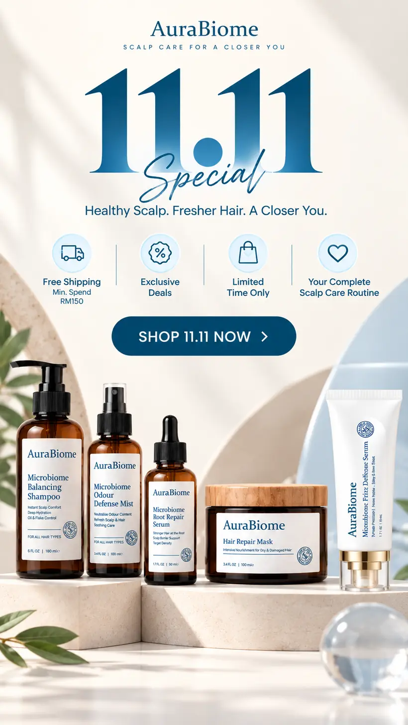 AuraBiome 11.11 — Beautiful Hair Days Ahead